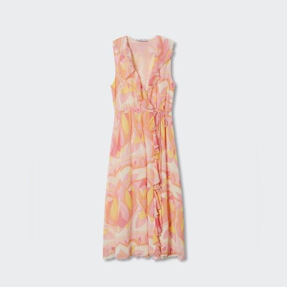 Mango Ruffled printed dress - Picture 4 of 6